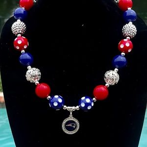 New England Patriots game day necklace